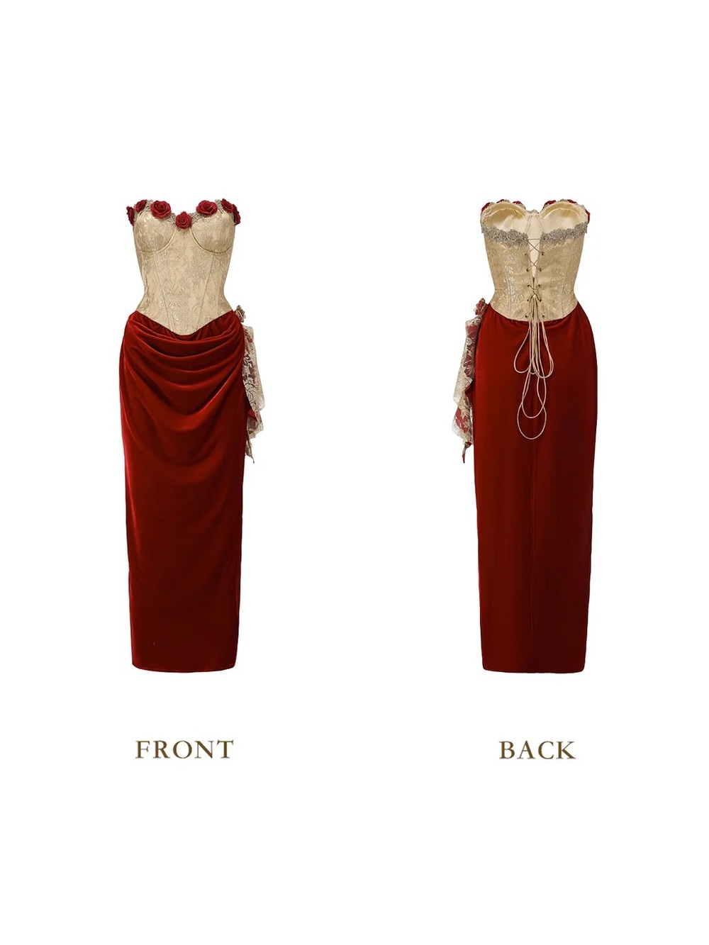 NEW LaceMade Wild Rose Spain Corset Dress Size XS - Picture 3 of 16